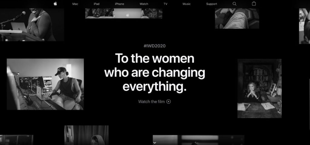 In blog image - Dark mode website example