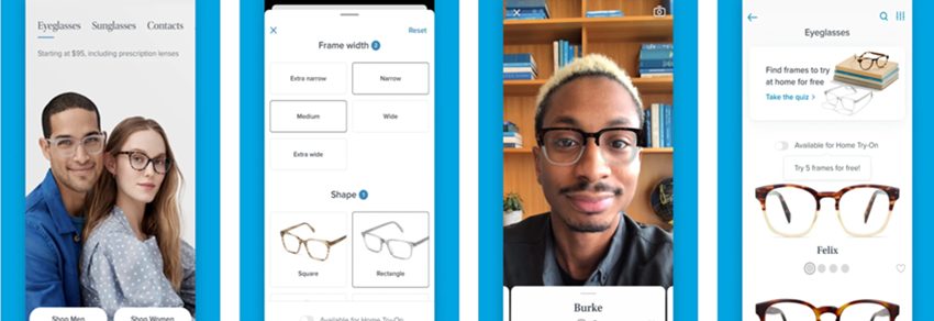online eyewear shopping