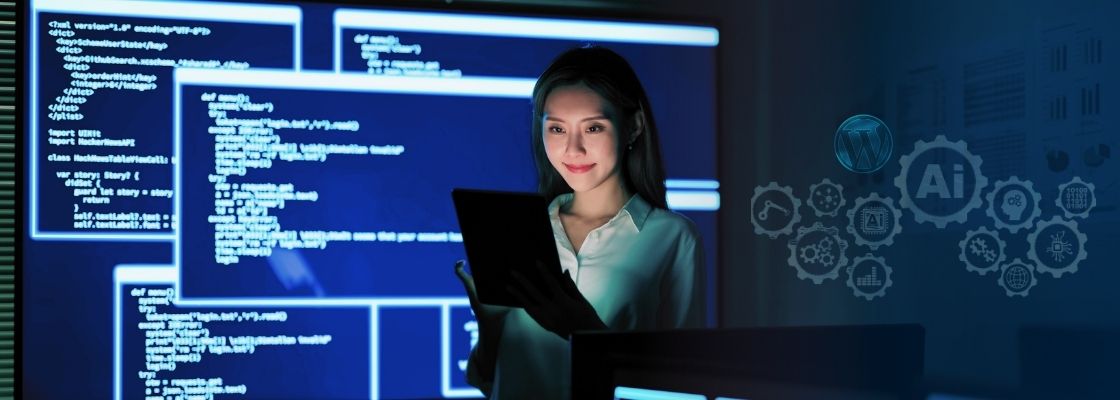 AI and Machine Learning in WordPress Development banner