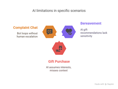 AI limitations in specific scenarios